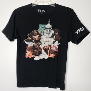 Yung Rich Nation YRN Migos Culture black multi color collage graphic med…